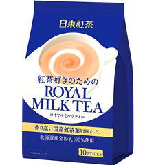 网红奶茶补货！【日亚自营】日东红茶 皇家奶茶 10支*6袋