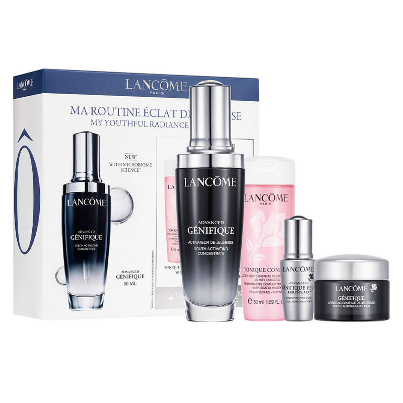 8折*！LANCOME 兰蔻 全新小黑瓶四件套（肌底液50ml+粉水50ml+日霜15ml+眼精华5ml）