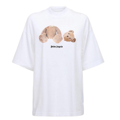 【热门款】PALM ANGELS 小熊印花纯棉平纹针织T恤