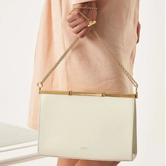 【限时8折】Oroton Cassia 奶油色中号链条包