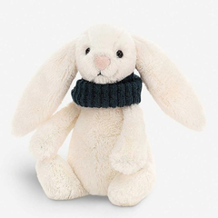 JELLYCAT 围巾兔子玩偶 15cm