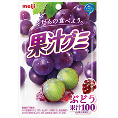 补货【日亚自营】Meiji明治 果汁软糖51g×10袋 葡萄味 折后