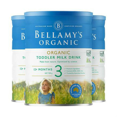 【用码PD5立减5纽】Bellamy's 贝拉米 有机婴幼儿奶粉 900g 3段 3罐包邮装
