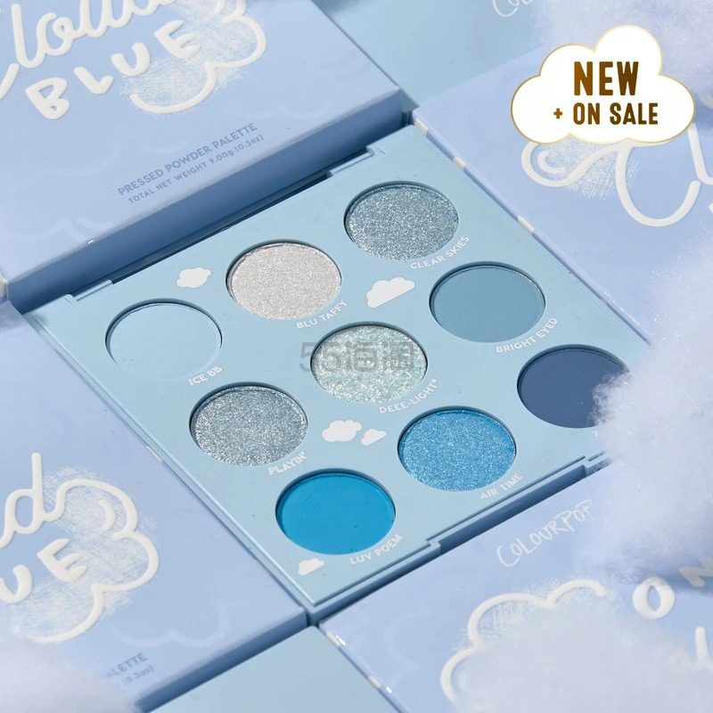 热卖！ColourPop 卡拉泡泡 on cloud blue 云朵蓝眼影盘