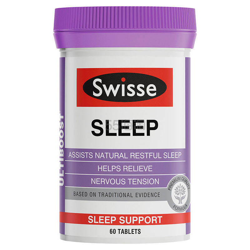 swisse天然睡眠片60粒促进睡眠改善睡眠质量