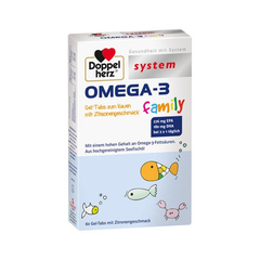 【6.8折＋满减3欧】Doppelherz  Omega-3儿童深海*油咀嚼片 60片