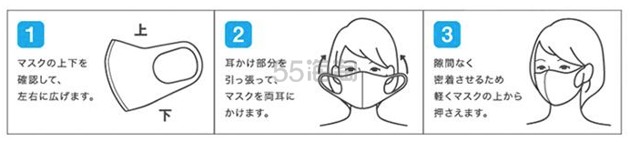 速抢！ 日本进口 PITTA MASK 成人口罩 3枚（灰色）
