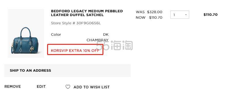 【随时失效】Michael Kors：精选特价款服饰鞋包