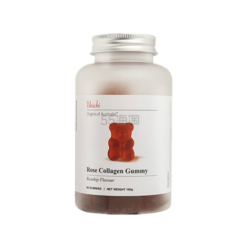 unichi 胶原* 小熊玫瑰胶原软糖 60粒 补充胶原蛋白