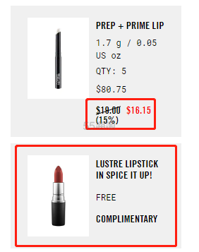 满额送正装！MAC 魅可*头哑光唇膏 Ruby woo