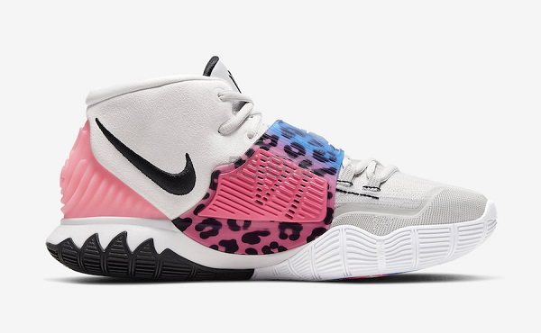 【5姐资讯】Nike 耐克 Kyrie 6 欧文6 白豹纹 海外版