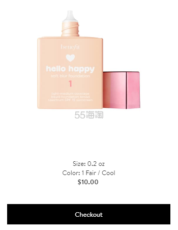 Benefit 贝玲妃 你好开心笑脸 微笑粉底液 部分色号