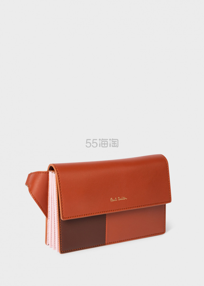 paul smith concertina 皮革拼接风琴包