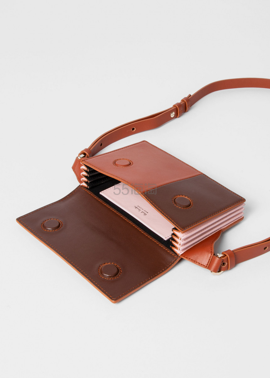 paul smith concertina 皮革拼接风琴包