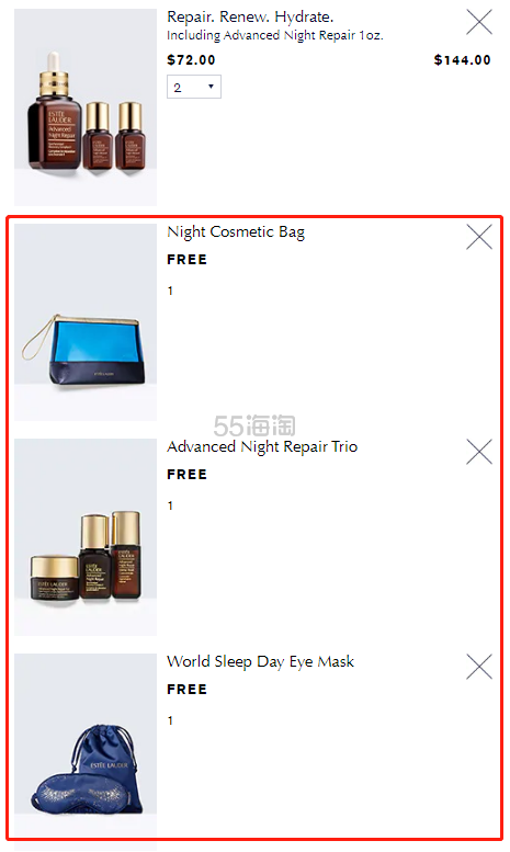 【至多送11件好礼】Estee Lauder 雅诗兰黛 小棕瓶系列旅行套装 价值