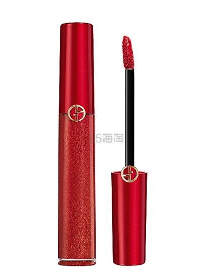 定价优势+9折！Giorgio Armani 阿玛尼 限量金闪红管唇釉 405G