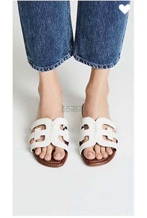 Sam Edelman Bay 白色凉拖鞋