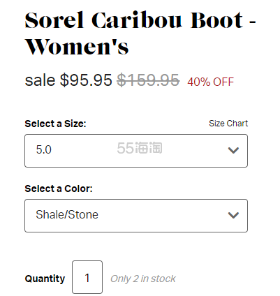 Sorel 北极熊/冰熊 Caribou 户外登山防水防滑雪地靴