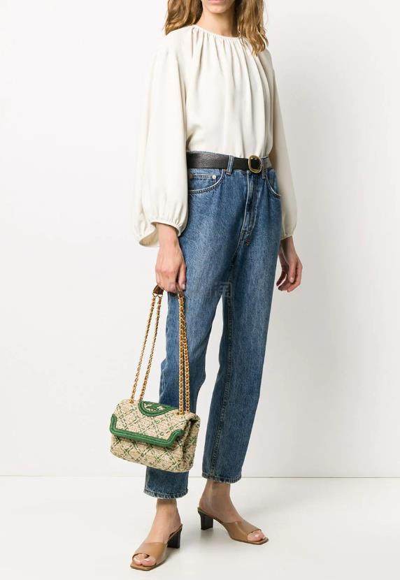 TORY BURCH Fleming 编织单肩包