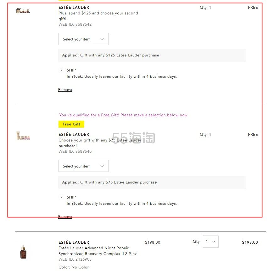 【每满0送礼卡+送好礼】Estee Lauder 雅诗兰黛  小棕瓶精华 115ml