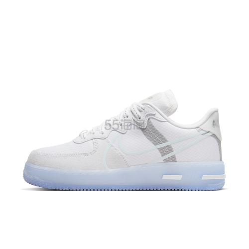【新品】Nike 耐克 Air Force 1 React QS 男子运动鞋 骨白冰蓝配色