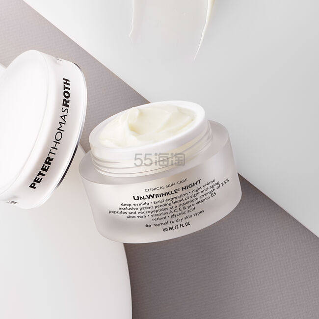 Bug价！【1.3折】Peter Thomas Roth 彼得罗夫 UN-WRINKLE 紧致修复晚霜 加量装 60ml