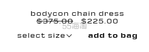 Alexander Wang Bodycon Chain 针织连衣裙