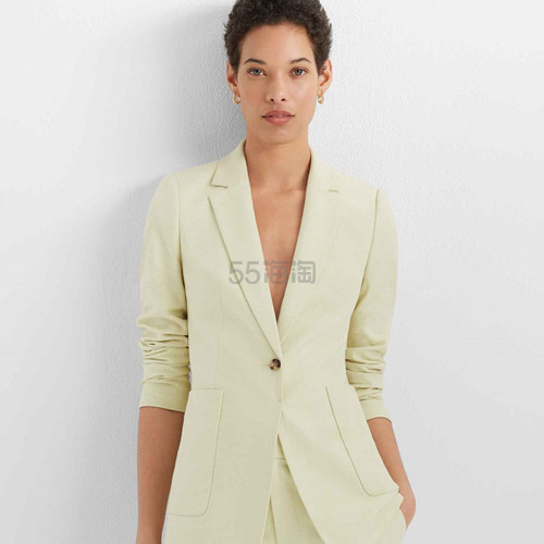 【7.9折】Club Monaco 单扣休闲西装外套