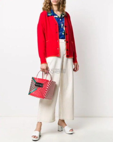 Marni Market 新款红色菜篮子编织包