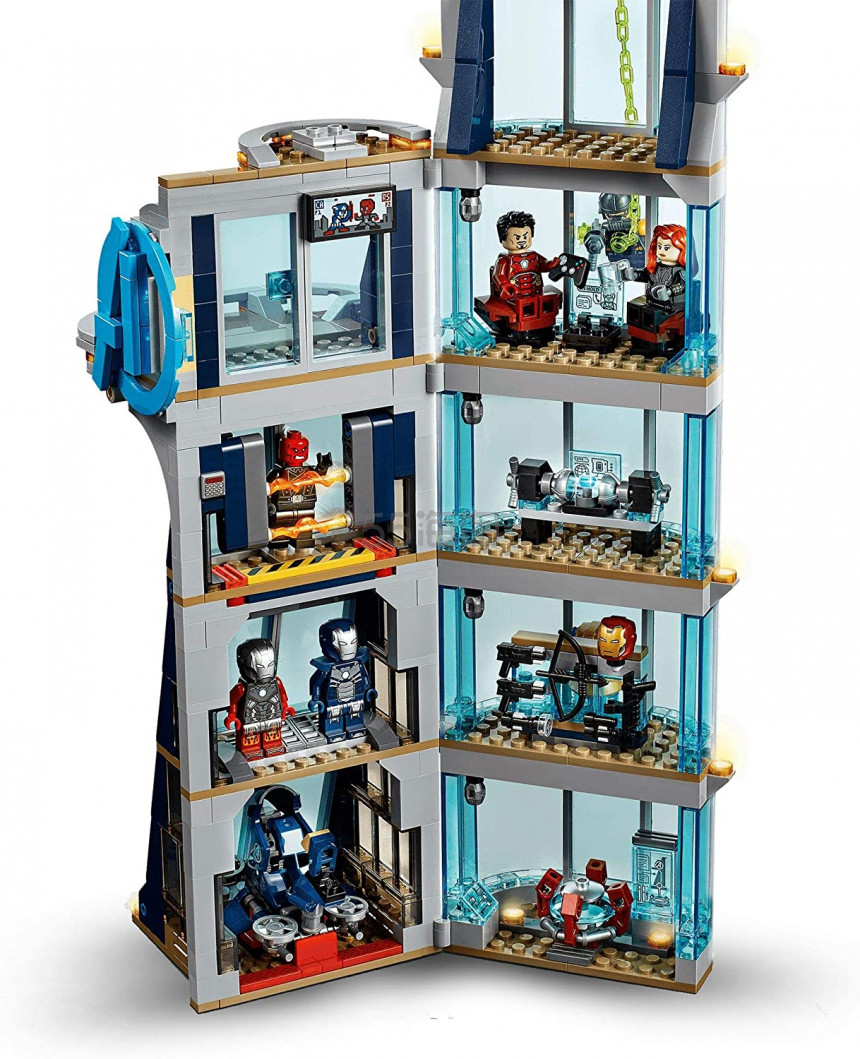 乐高 漫威超级英雄系列 复仇者联盟总部大厦之战 76166