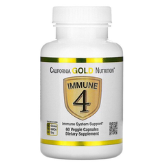【1.6折】California Gold Nutrition Immune 4 *系统支持素食胶囊 60粒装