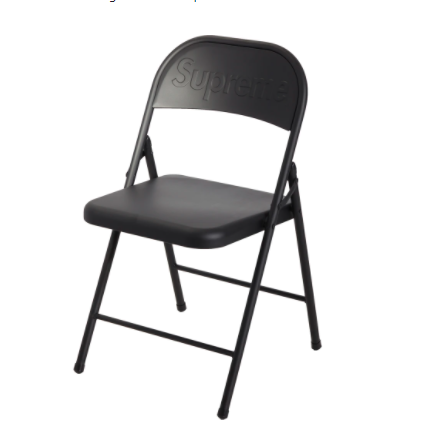 StockX绿叉：Supreme Metal Folding Chair Red 黑色折叠椅,海淘返利