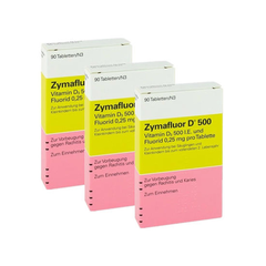 【6.2折＋满减】Zymafluor D500 婴幼儿维生素Dzhe 90粒 3盒装