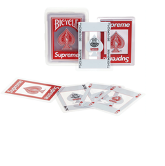 StockX绿叉：Supreme Bicycle Clear Playing Cards Red 扑克牌