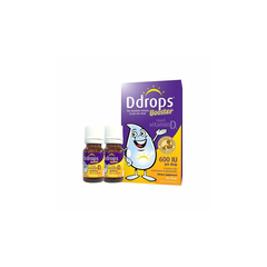 【四件包邮装】美版 DDROPS 幼儿纯维生素D3滴剂 100滴 紫色款