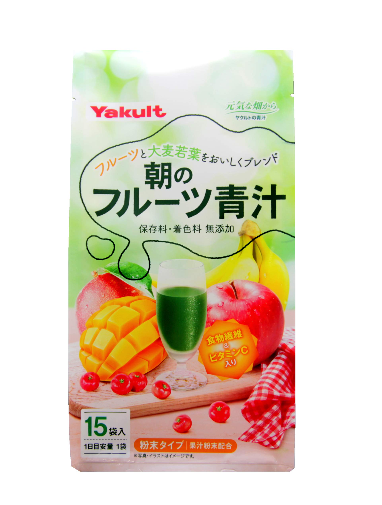 【日亚自营】Yakult养乐多水果口味青汁大麦若叶 7gx15袋