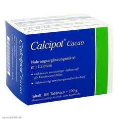 【6.5折】Calcipot 儿童青少年成人柠檬酸钙咀嚼片 可可口味 100片