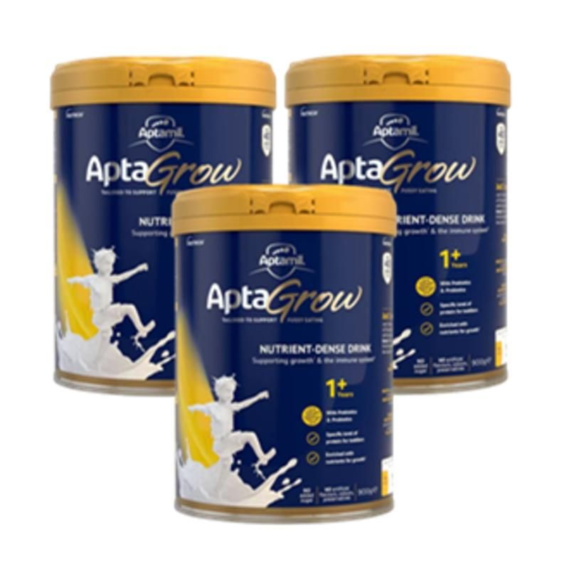 【立减5纽！】Aptamil 爱他美AptaGrow儿童成长奶粉 1+段 1-3岁 900g*3（包邮）