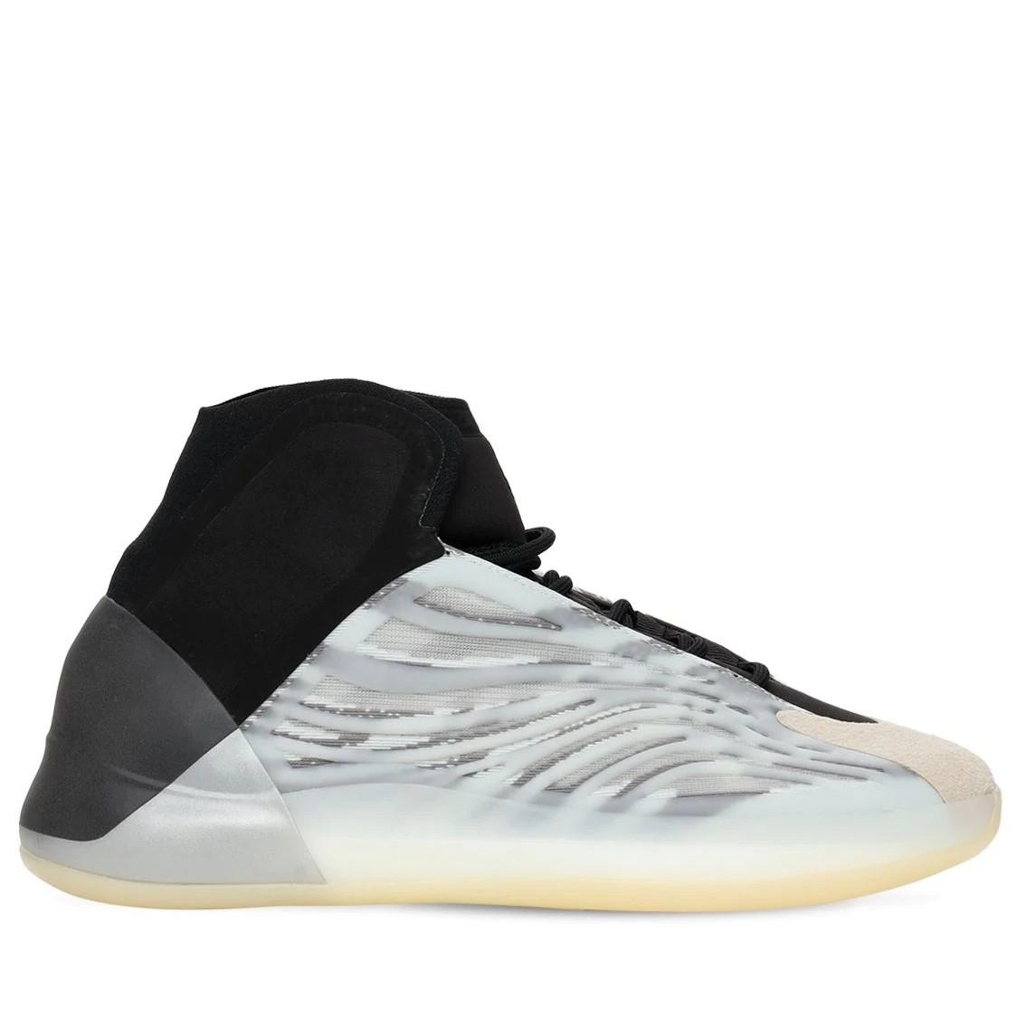 yeezy qntm basketball 灰黑 拼接 实战鞋