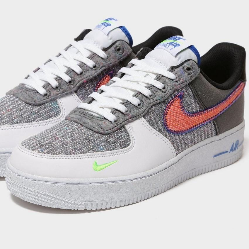 JD Sports UK官网：Nike Air Force 1 '07 麻布 黑白灰 断码 手慢无