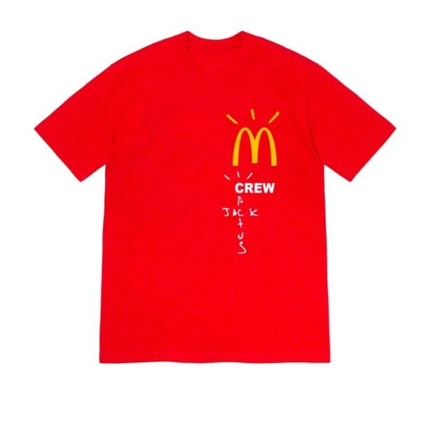Travis Scott x 麦当劳 红色圆领T恤