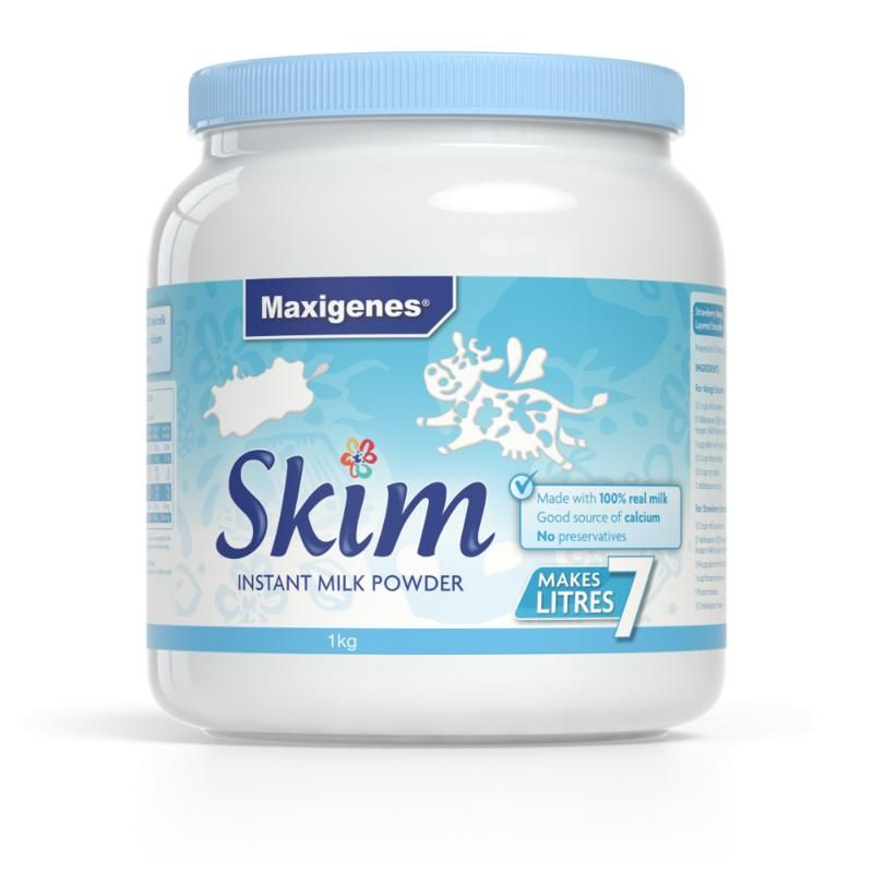 【*直邮】Maxigenes 美可卓蓝胖子 高钙脱脂奶粉（含维A/维D）1kg