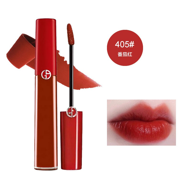 【包税 免邮】armani 阿玛尼 臻致丝绒哑光唇釉红管 #405