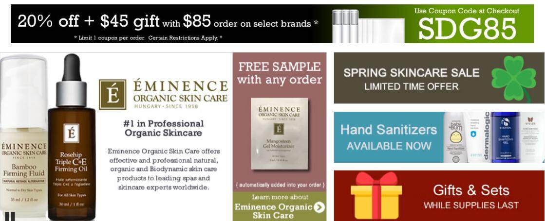 DCskincare.com是一个皮肤护理和化妆电子商务网站