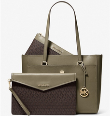 【3.6折】Michael Kors 大号Maisie三合一托特包 抹茶绿