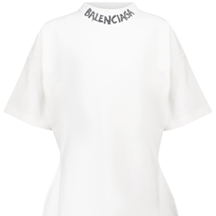 【变相4折+含税直邮】Balenciaga 领口字母logoT恤