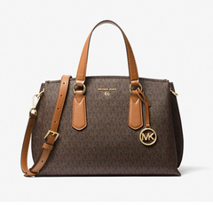 【5折】Michael Kors 中号编织皮革手风琴斜挎包