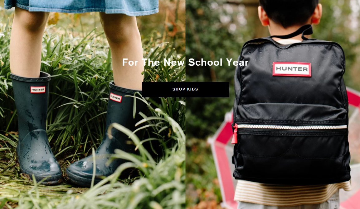 Hunter Boots，美国知名鞋靴海淘网站，最火的是We