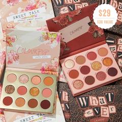 ColourPop 卡泡 sweet talk+whatever眼影盘套盒