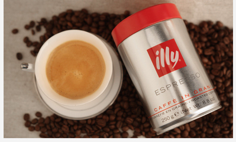 illy caffe是意大利国宝级的咖啡品牌，其所售卖的咖啡